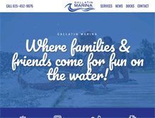 Tablet Screenshot of gallatinmarina.com